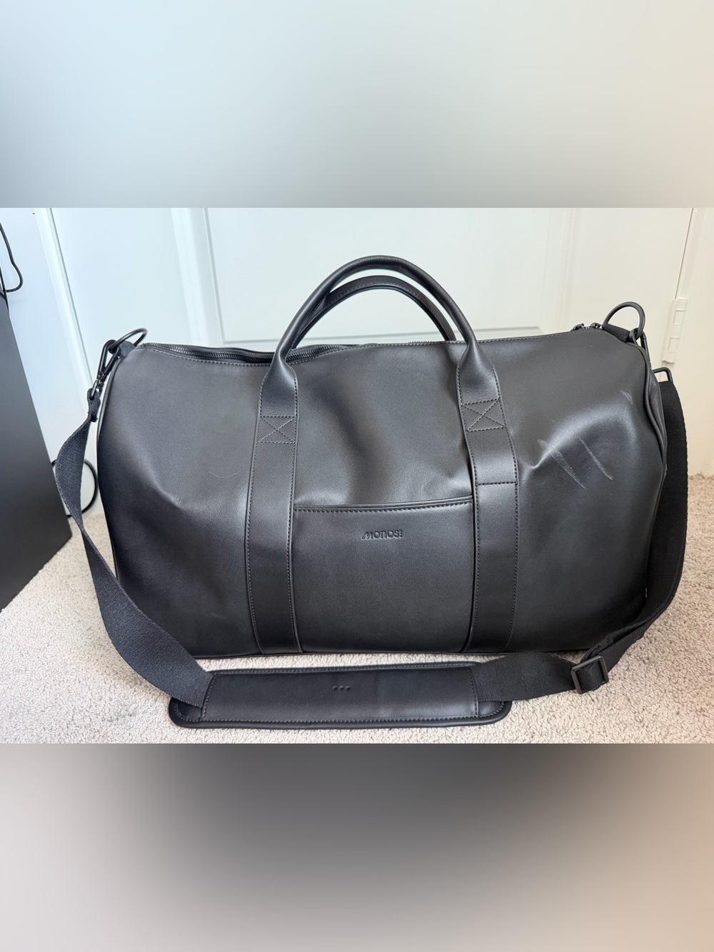Black Travel Duffel Bag - Classic Weekend Carry